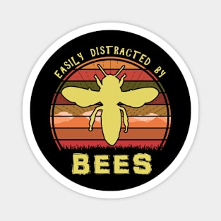 Easily Distracted By Bees Magnet